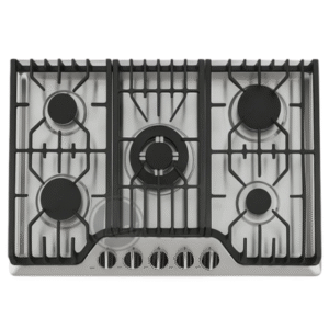 PLAQUE ACTIVE CHEF ENCASTRABLE GAZ- ALLUMAGE ÉLECTRIQUE INOX 5FEUX 70CM