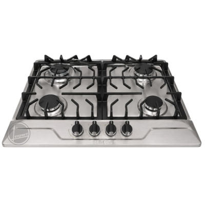 PLAQUE ACTIVE CHEF ENCASTRABLE GAZ- ALLUMAGE ÉLECTRIQUE INOX H4-70B6N 4FEUX 70CM