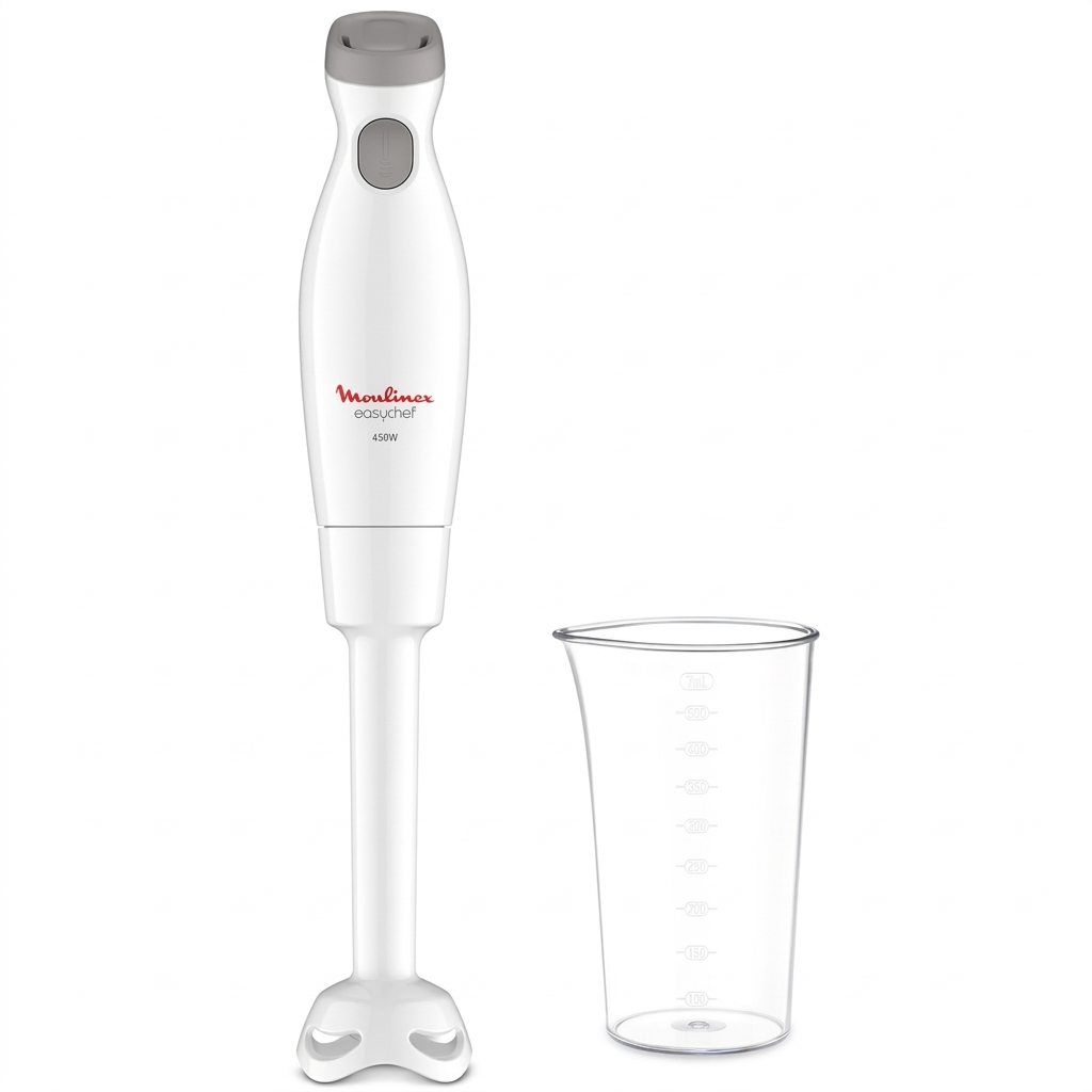 MIXEUR PLONGEANT MOULINEX EASY CHEF 450W 2V DD45A110 PLAS BLANC