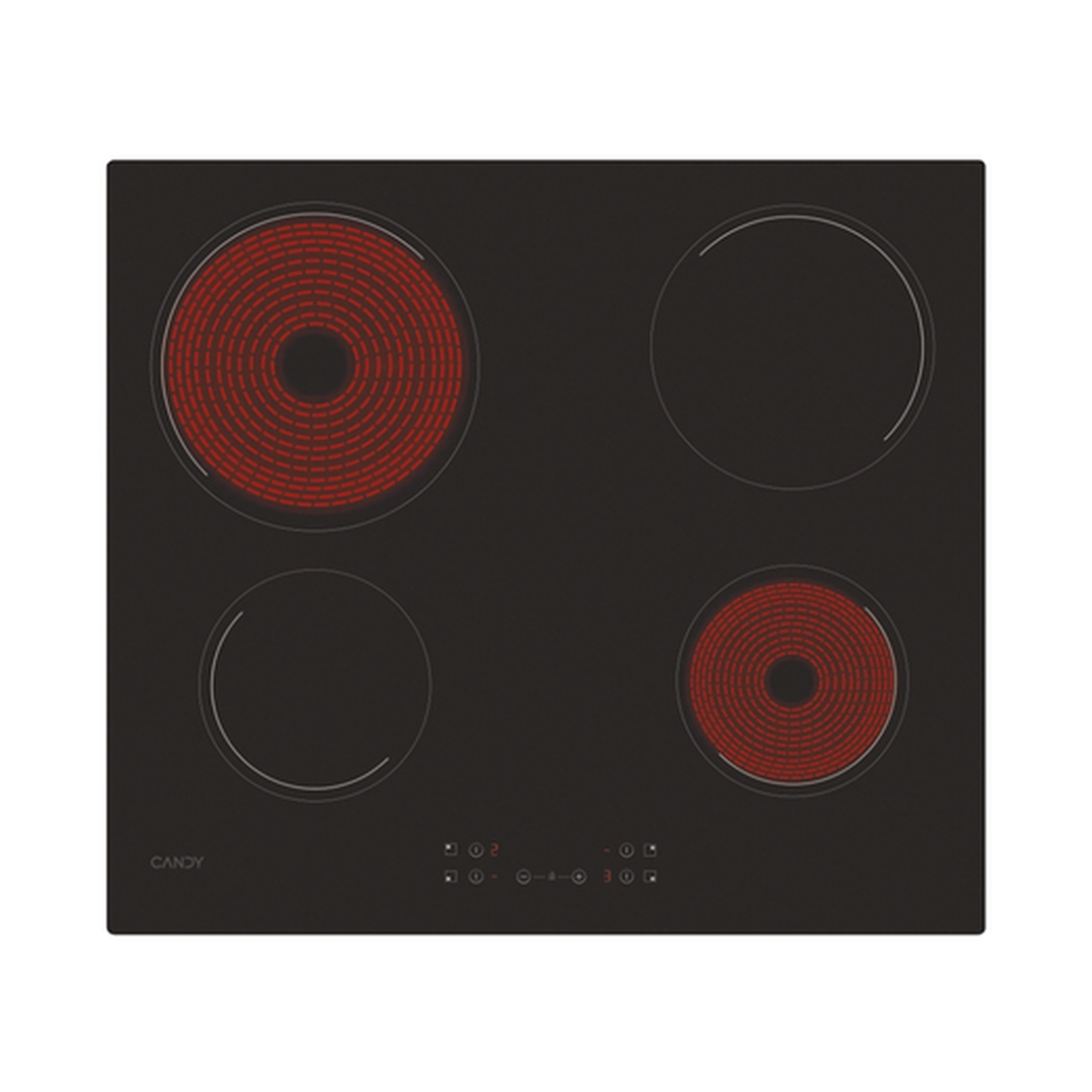 CANDY TC VITRO CH64CCB 4F NOIR – Image 2