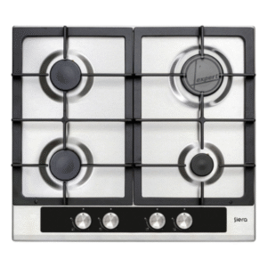 PLAQUE A GAZ SIERA PG6040GXTH 4F 60CM INOX