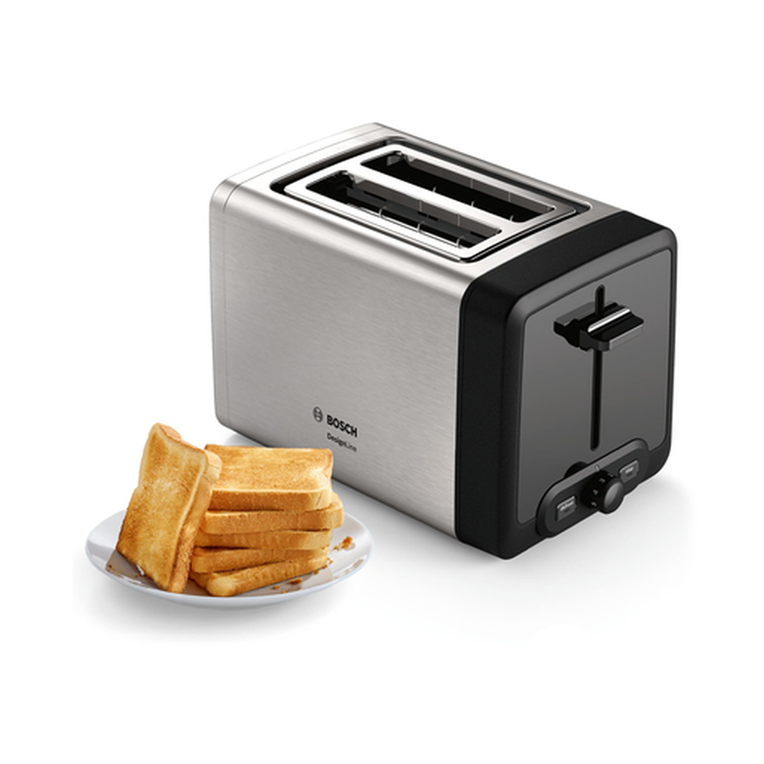 BOSCH TOASTER TAT4P420 2T 970W DESIGNLINE INOX – Image 4