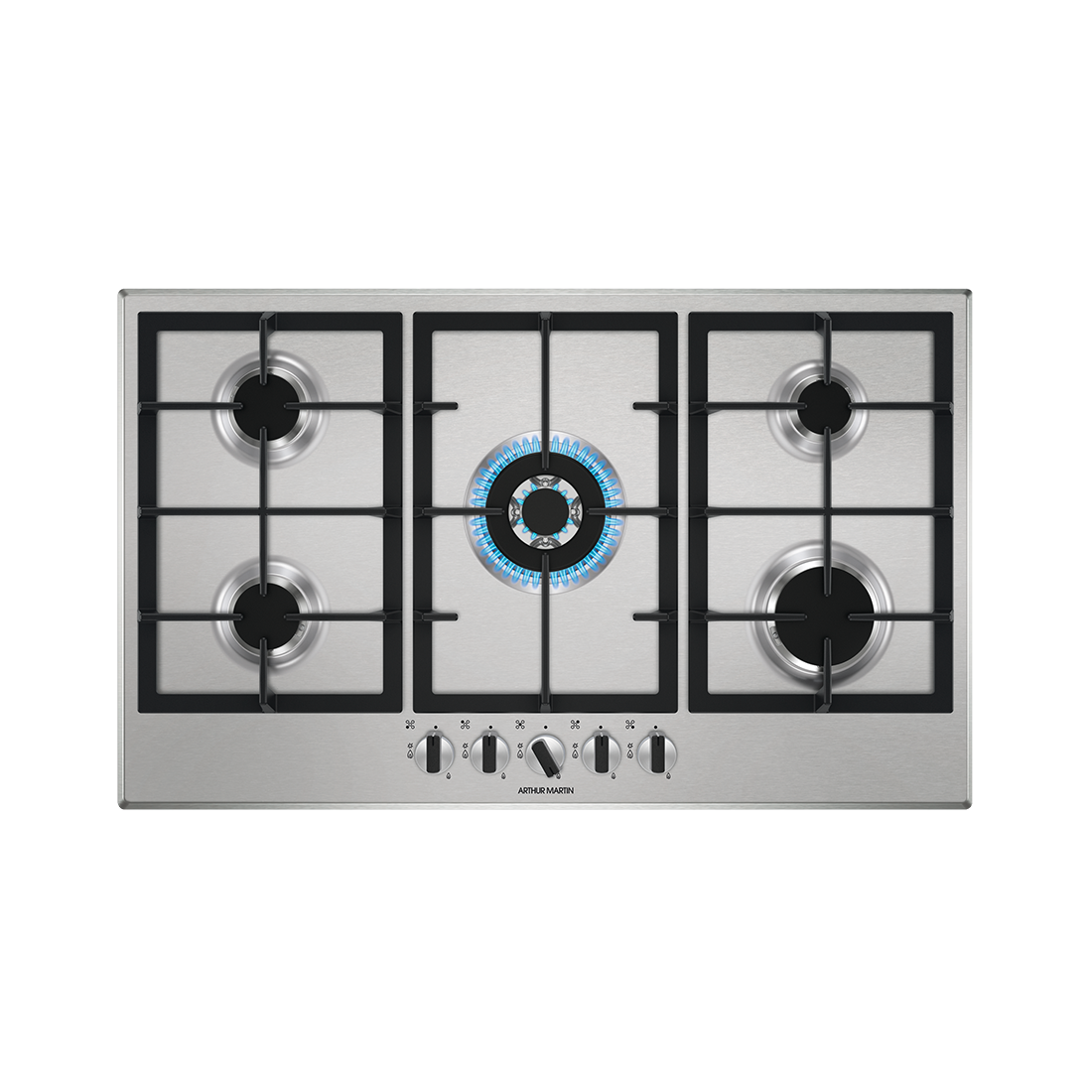 ARTHUR MARTIN PLAQUE DE CUIS A GAZ AGS9536X 90CM 5F INOX