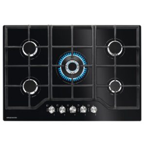 ARTHUR MARTIN TC AGG7536K 75CM 5F FONTE TC VERRE NOIR